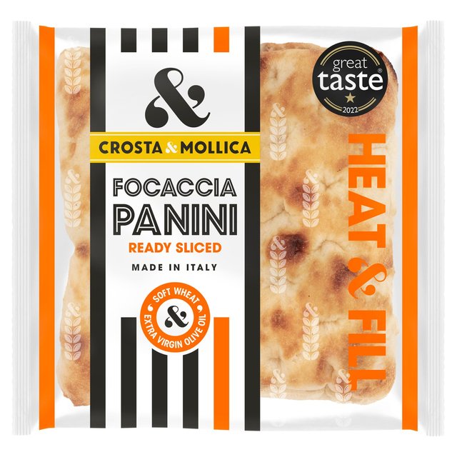 Crosta & Mollica Focaccia Panini, 2 x 80g
