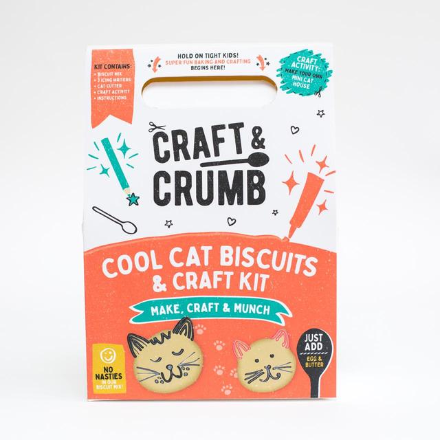 Craft & Crumb Cool Cats Bake and Craft Kit, 200g