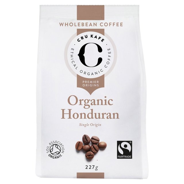 CRU Kafe Organic Fairtrade Honduran Coffee Beans, 227g