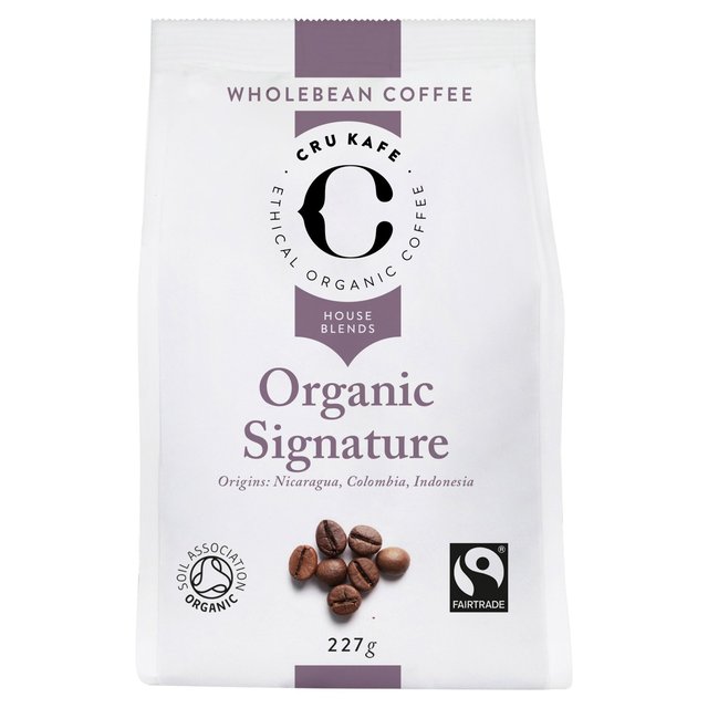 CRU Kafe Organic Fairtrade Signature Coffee Beans, 227g