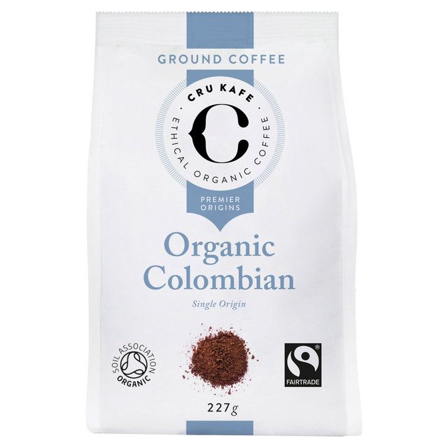 CRU Kafe Organic Fairtrade Colombian Ground Coffee, 227g