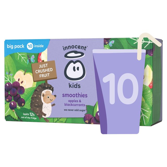 Innocent Kids Smoothies Apple and Blackcurrant, 10 x 150ml