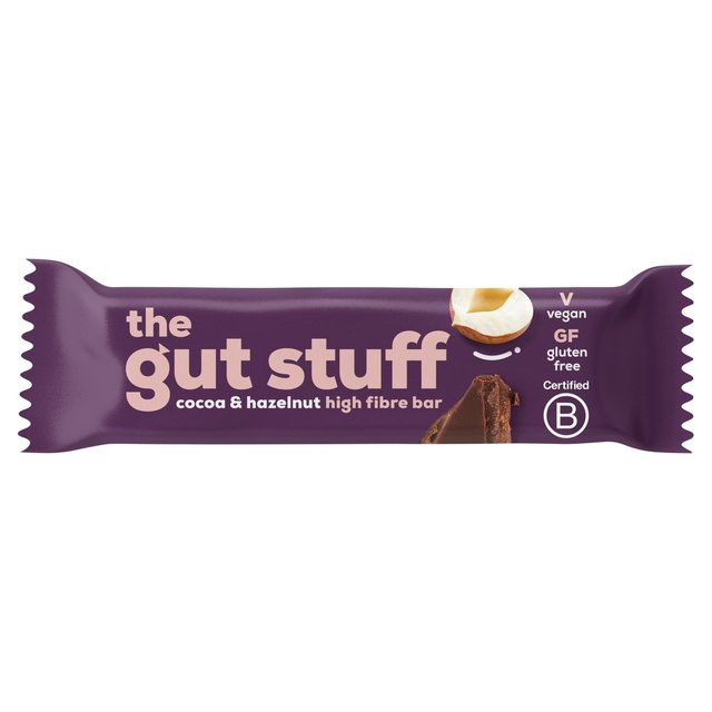 Good Fibrations The Gut Stuff Cocoa & Hazelnut Fruit & Nut High Fibre Bar, 35g