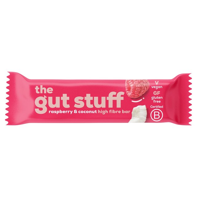 Good Fibrations The Gut Stuff Raspberry & Coconut Fruit & Nut High Fibre Bar, 35g