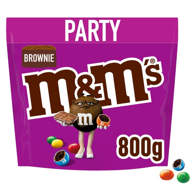 M & M’s Brownie Bites & Milk Chocolate Party Mix Bulk Snack Bag 800g
