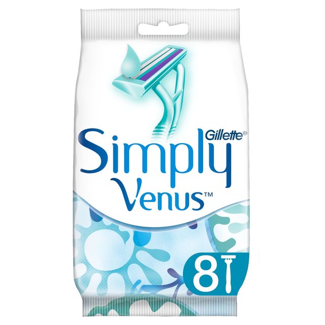 Gillette Simply Venus Disposable Razors, 8 Per Pack