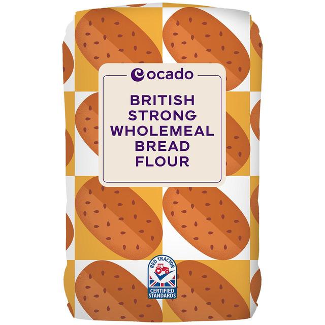 Ocado British Strong Wholemeal Bread Flour, 1.5kg