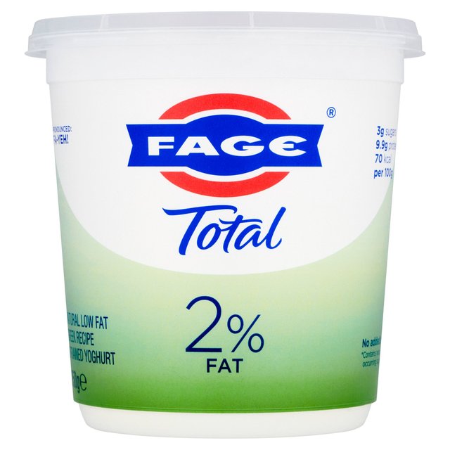 Fage Total 2% Fat Natural Low Fat Greek Recipe Strained Yoghurt, 950g