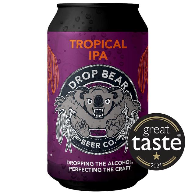 Drop Bear Beer Co. Tropical IPA 0.5% ABV, 330ml