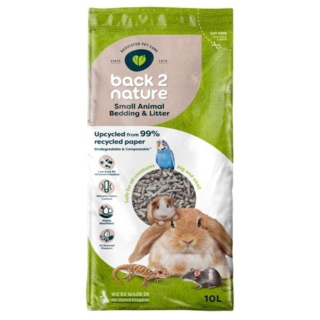 Back to Nature 2 Small Animal Paper Bedding/Litter, 10 Litre, 10l
