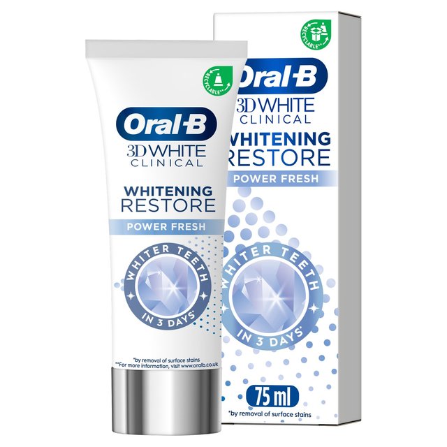 Oral B 3Dw Clinical Whitening Restore Diamond Clean, 70ml
