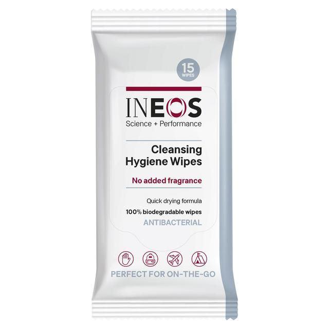 Ineos Hygienics Anti Viral & Anti Bacterial Hand Sanitiser Wipes, 15 Per Pack