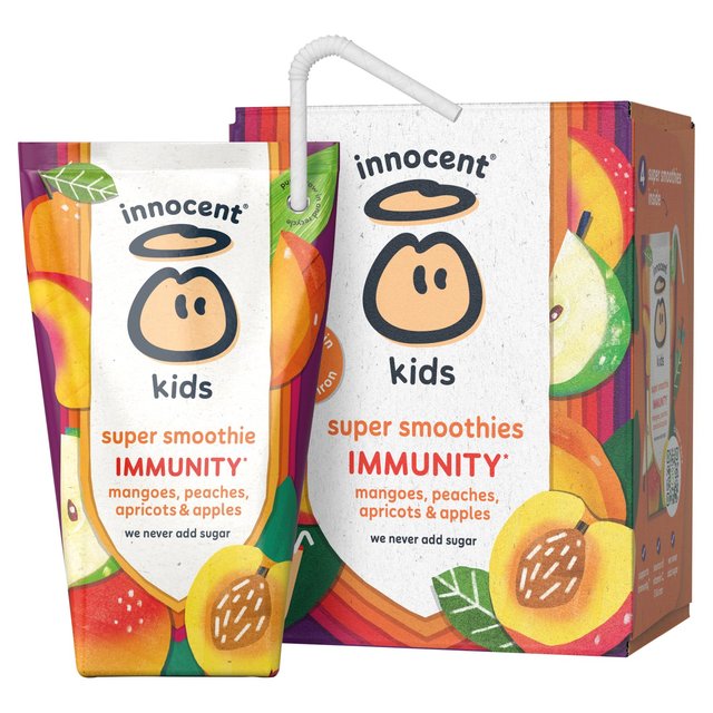 Innocent Kids Super Smoothie Mango, Peach, Apricot & Apple, 4 x 150ml