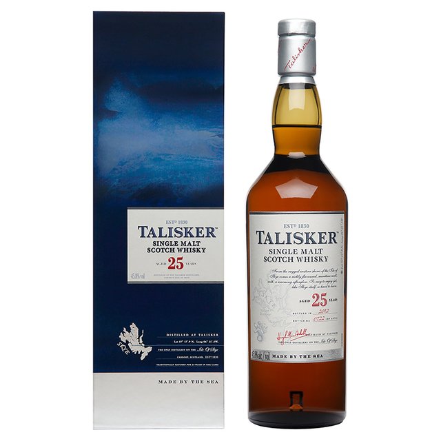Talisker 25 Year Old Single Malt Scotch Whisky, 70cl