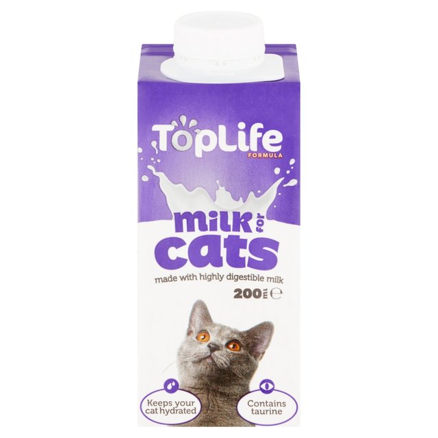 TopLife Lactose Reduced Cows Milk for Cats, 200ml