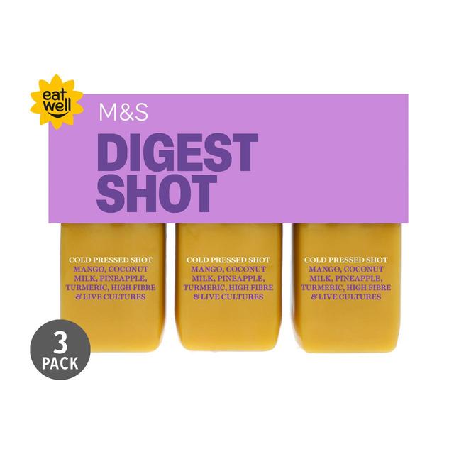 M & S High in Fibre Gut Health Juice Shots, 3 x 100ml