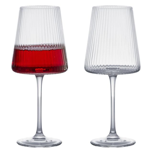 Anton Studio Designs Clear Empire Wine Glasses, 450ml, 2 per Pack