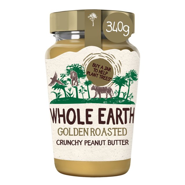 Whole Earth 340g Crunchy Golden Roasted Peanut Butter