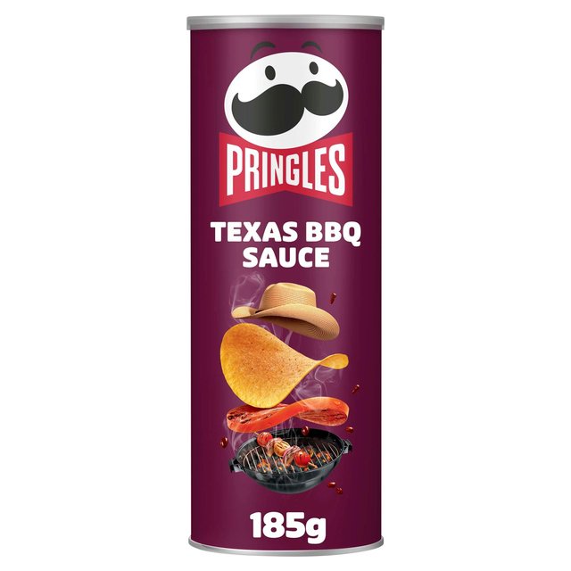 Pringles Texas BBQ Sauce Flavour Sharing Crisps, 185g