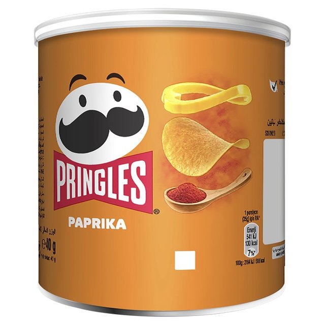 Pringles Paprika Crisps Can, 40g