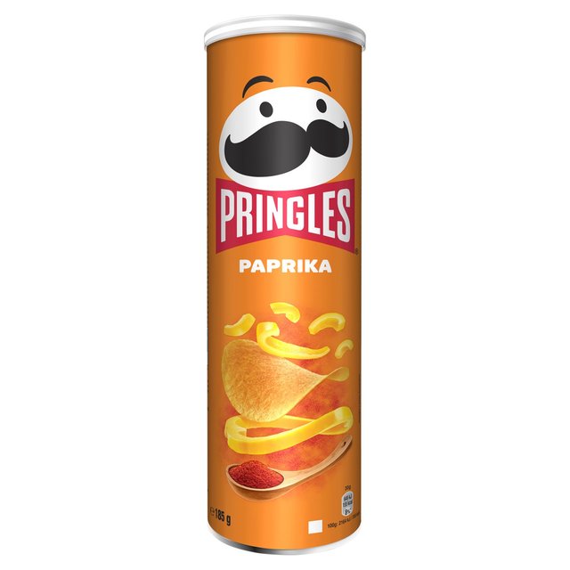 Pringles Paprika Sharing Crisps, 185g