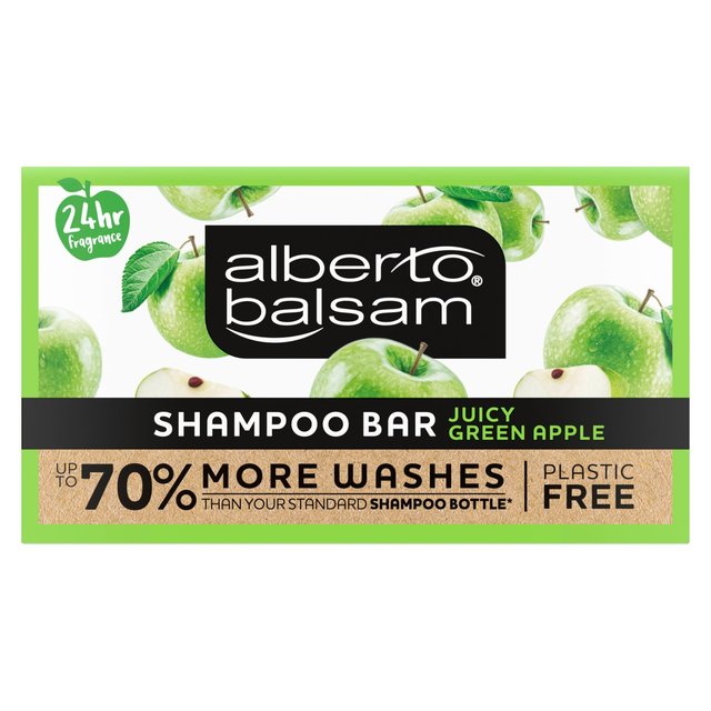 Alberto Balsam Juicy Green Apple Shampoo Bar, 75g