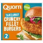 Quorn Vegan Takeaway 2 Crunchy Fillet Burgers