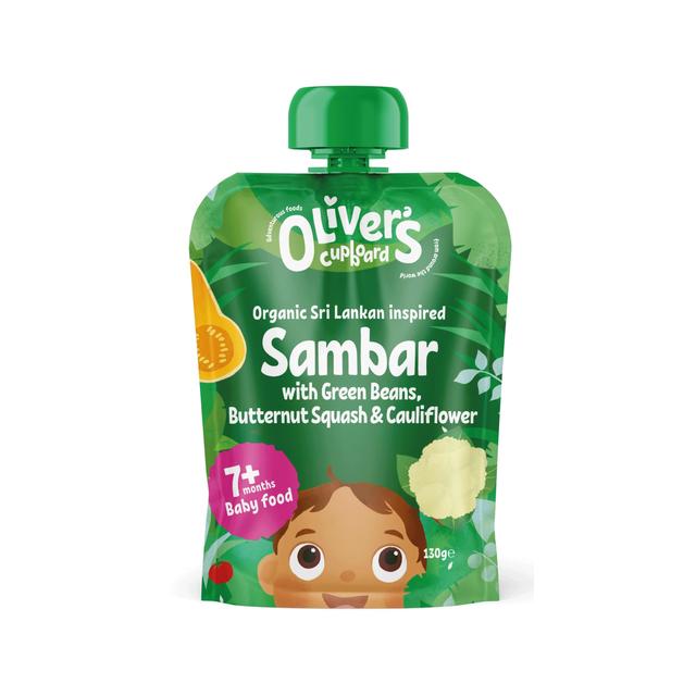 Oliver’s Cupboard Organic Vegetable Sambar, Halal Baby Food 7 Mths+, 130g