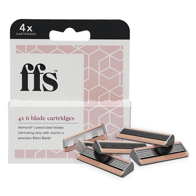 FFS Beauty Blade Refill Pack of 4, 4 Per Pack