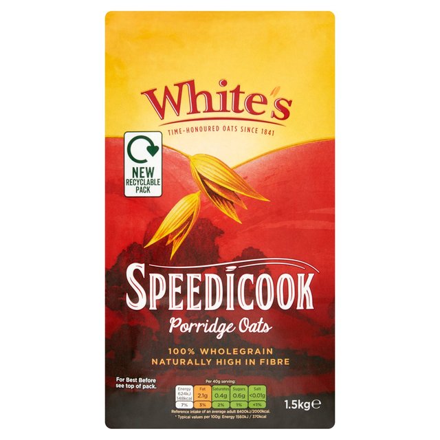White’s High in Fibre Speedicook Porridge Oats, 1.5kg
