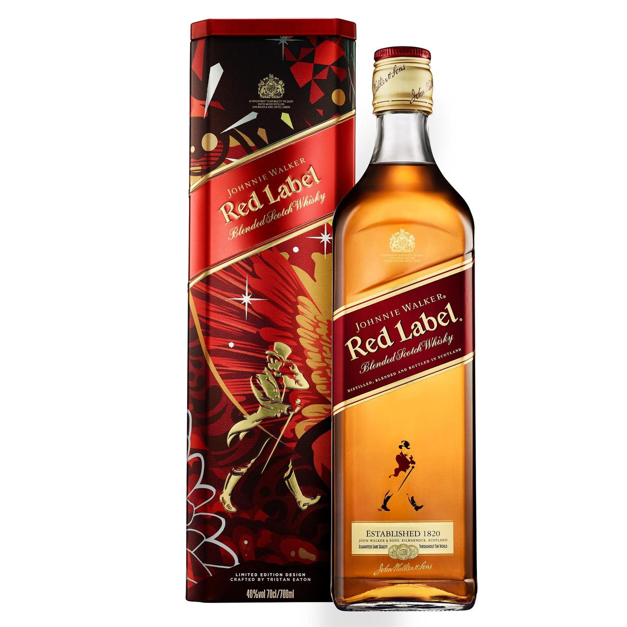 Johnnie Walker Red Label Blended Scotch Whisky Tin Gift Pack -  HelloSupermarket