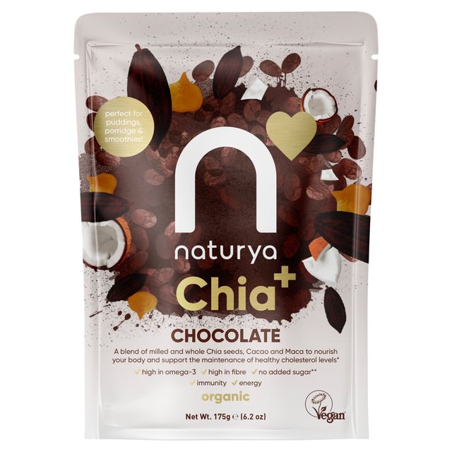 Naturya Gluten-free Organic Chocolate Chia+ Pudding, 175g
