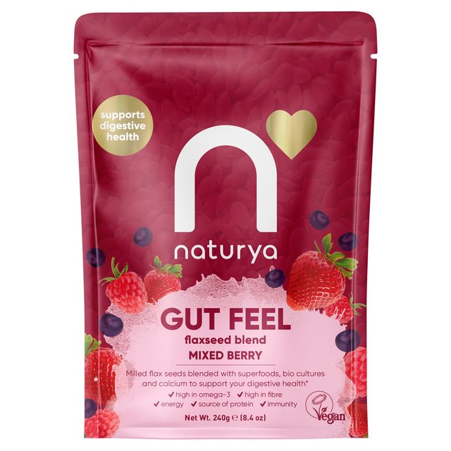 Naturya Gluten-free Gut Feel Mixed Berry Blend Flaxseed, 240g
