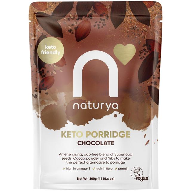 Naturya High in Fibre Keto Breakfast Porridge Chocolate, 300g