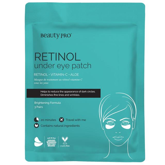 BeautyPro 3 Pairs of Retinol Under Eye Patch, 3 Per Pack