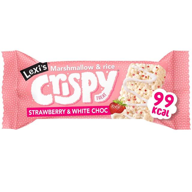 Lexi’s Crispy Treat, Strawberry & White Chococlate, 25g