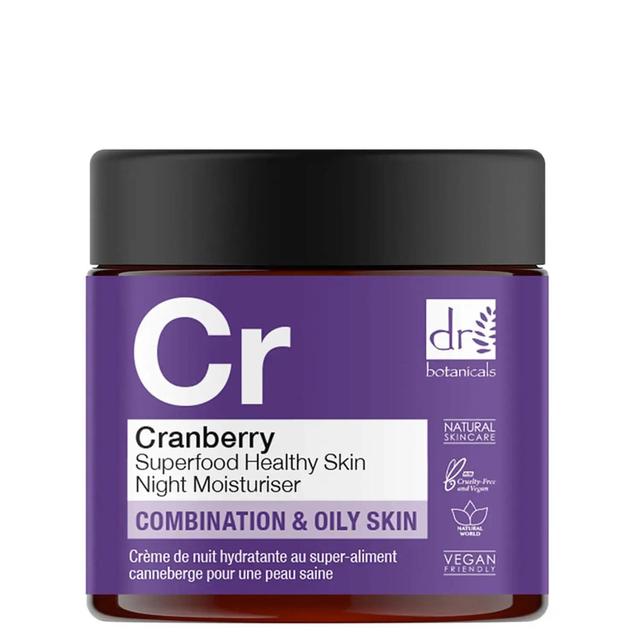 Dr Botanicals Apothecary Cranberry Superfood Healthy Skin Night Moisturiser, 60ml