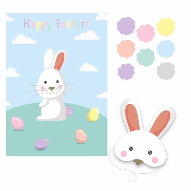 Amscan Easter Pin The Tail On The Bunny Game