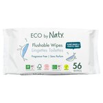 Eco By Naty Flushable Baby Wipes  56 per pack