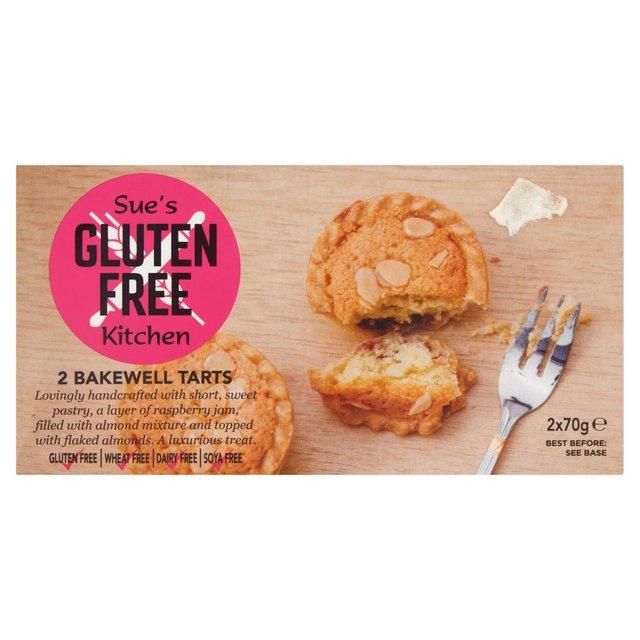Sue’s Gluten Free Kitchen Bakewell Tarts, 2x70g