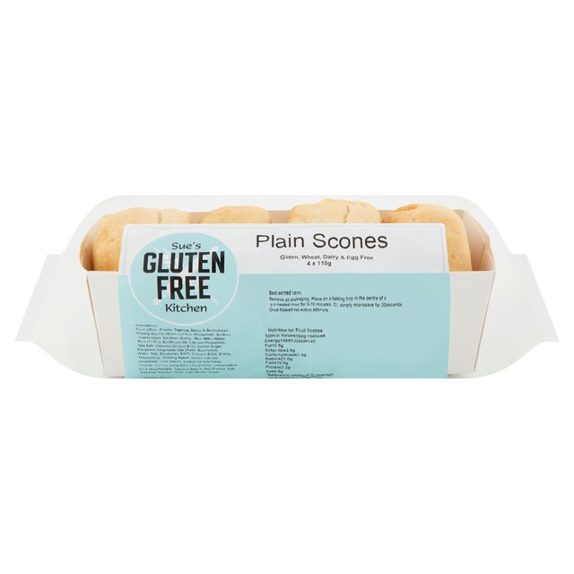 The Gluten Free Kitchen Vegan Plain Scones, 4x110g, 4 x 110g