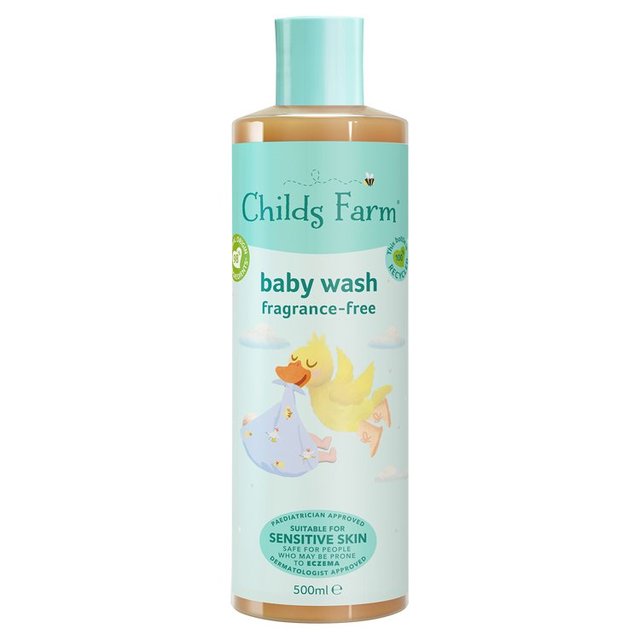 Childs Farm Fragrance-Free Baby Wash, 500ml