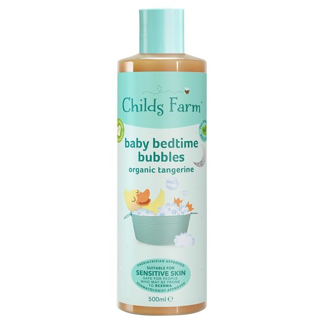 Childs Farm Tangerine Organic Baby Bedtime Bubbles Wash, 500ml