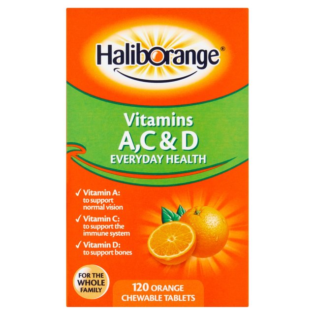 Haliborange Vitamins A,C & D Tablets, One Size, 120 Per Pack