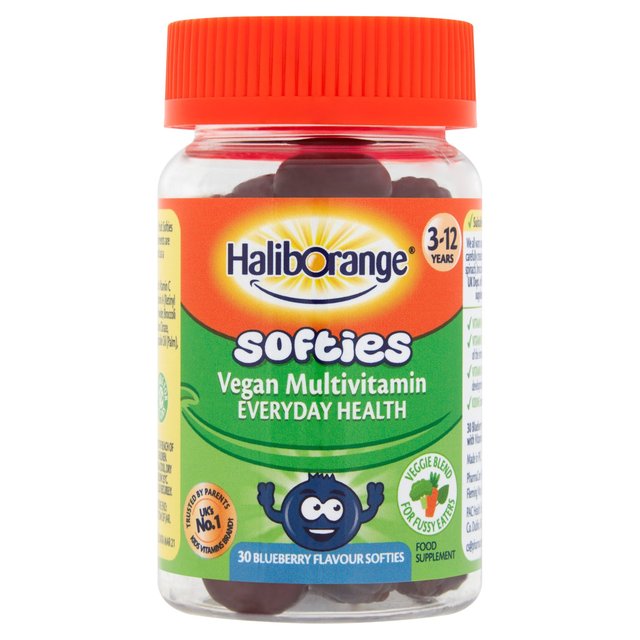 Haliborange Vegan MultiVitamin Softies, One Size, 3-12 Years