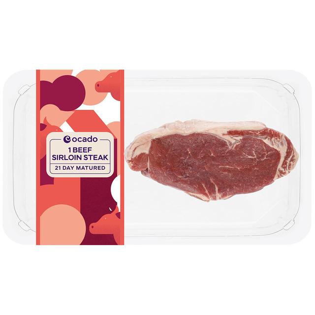 Ocado Beef Sirloin Steak, 225g