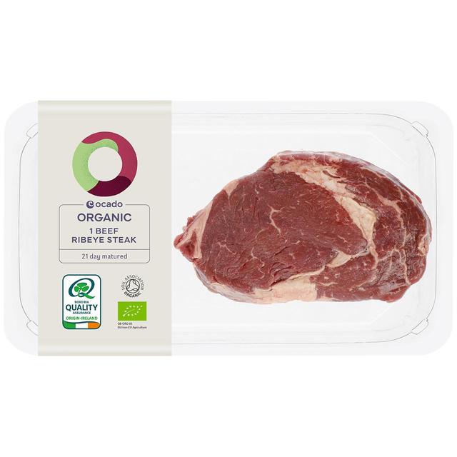 Ocado Organic 1 Beef Ribeye Steak, 225g
