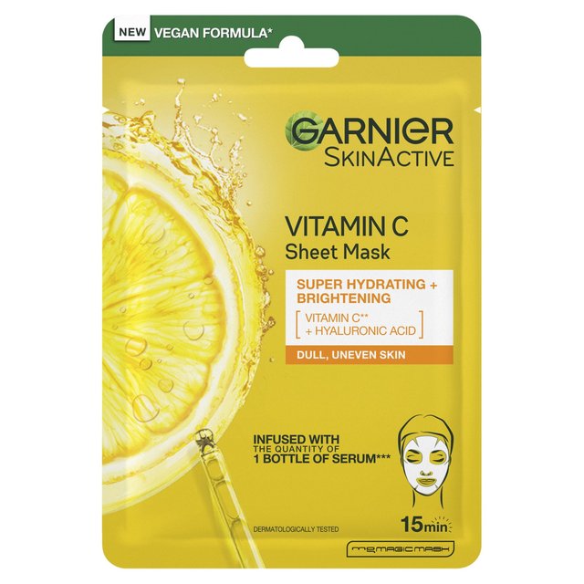 Garnier SkinActive Moisture Bomb Vitamin C Face Mask, 28g