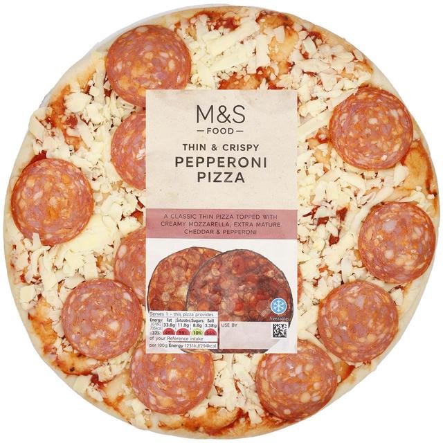 M & S Thin & Crispy Pepperoni Pizza, 250g