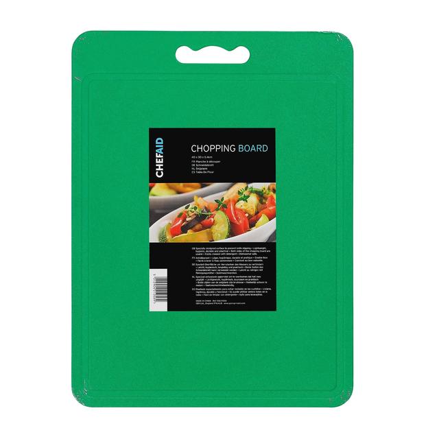 Chef Aid Green Chopping Board, 40x30cm